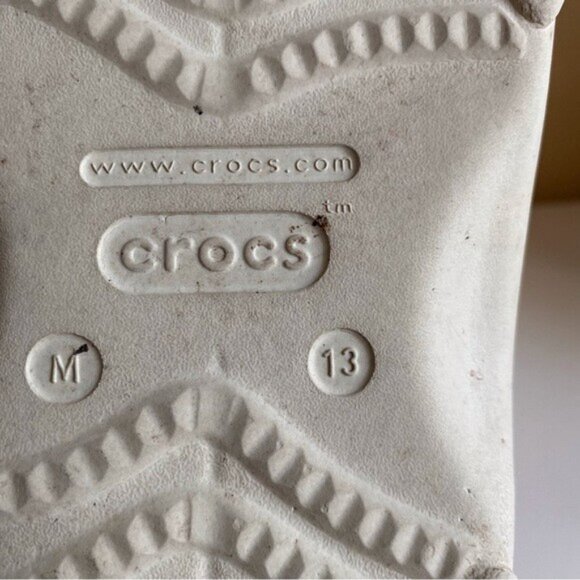 CROCS Classic All Terrain Sandal Mens 13 Bone Double Strapped - Picture 6 of 7